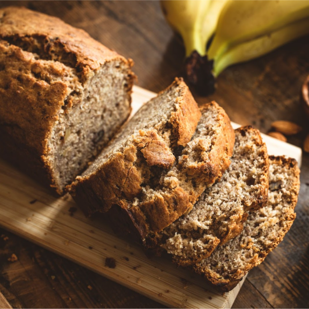 Banana bread with chocolate chips